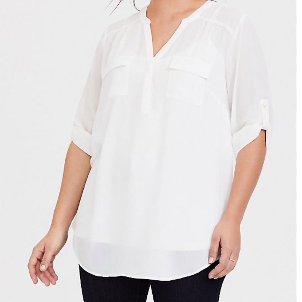 Torrid size 4 georgette shirt